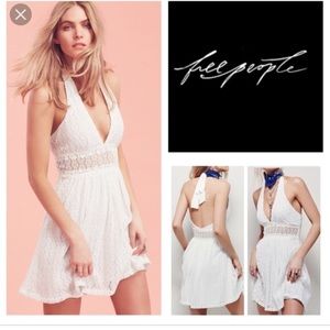 Free People ‘so sweetly’ lace halter dress